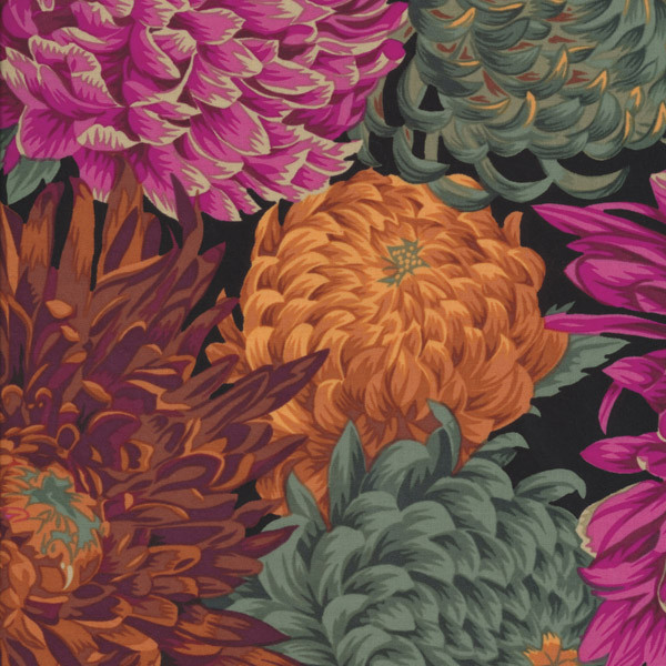 Kaffe Fassett Collective 2014 Red Japanese Chrysanthemum by Philip